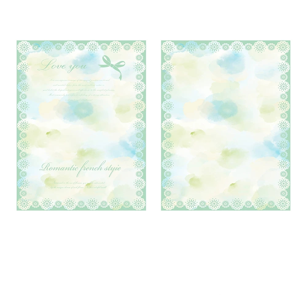 "Dreamy Romance" Flower Wrapping Paper Sweet Pastel Kraft Bouquet Wrapping Paper, 15.0 x 19.7 Inch - 10 Sheets