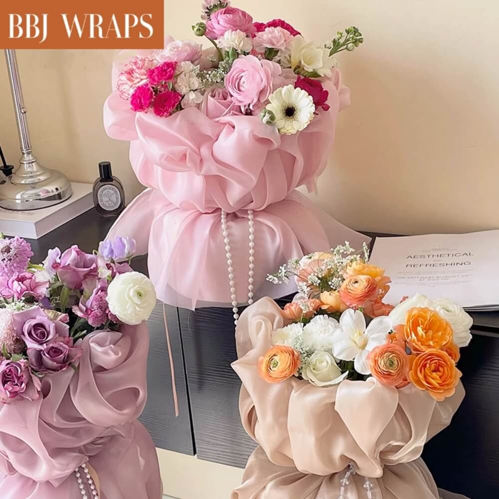 Wrapped Spring Flowers Waterproof Flower Wraps for Florists and Flower Shops | BBJ WRAPS
