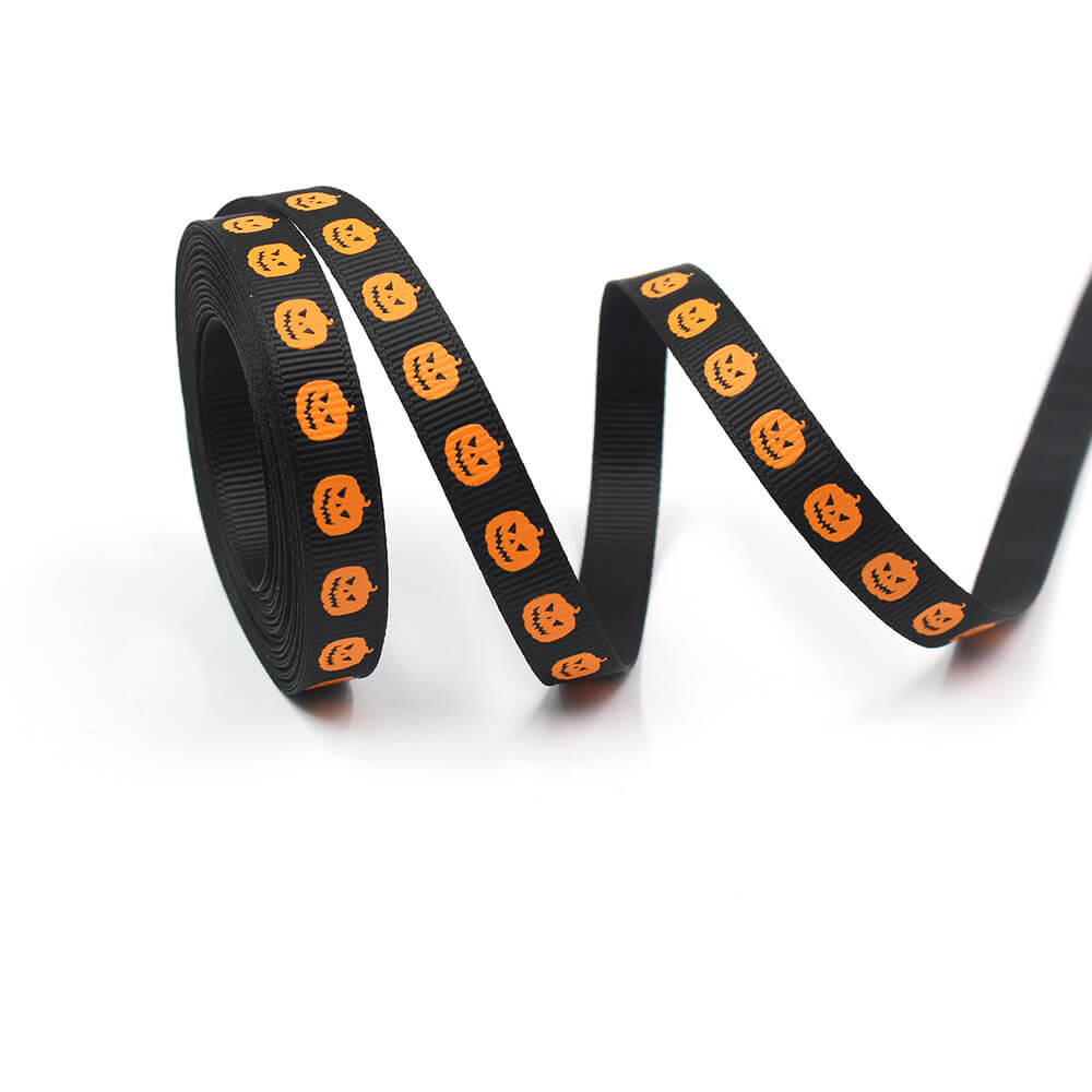 Halloween Flower Wrapping Satin Ribbon for Floral Gift Arrangements, 0.4 Inch x 10 Yards - 1 Roll