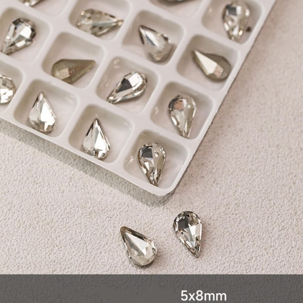 Glass Crystal Diamond Flower Arrangement Decorations, 50 Pcs