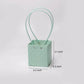 Waterproof Handheld Flower Wrapping Bags with Diamond Grid Pattern and Macaron Candy Colors, Set of 5