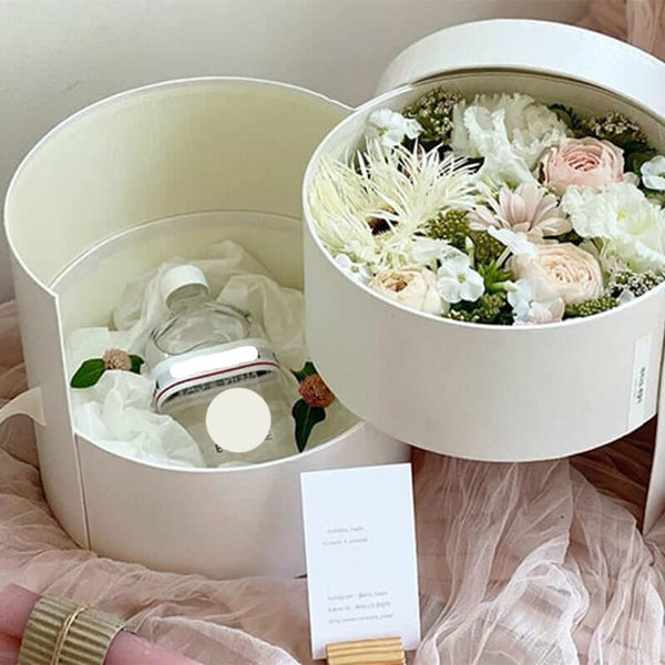     round-shaped-flower-gift-box