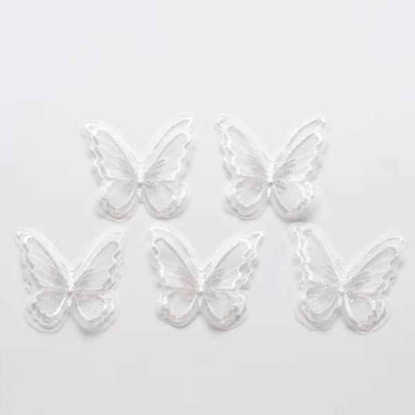SHIOK Double Embroidered Lace Butterfly For Flower Bouquet Gift Wedding  Anniversary Decoration DIY Accessories AC0302