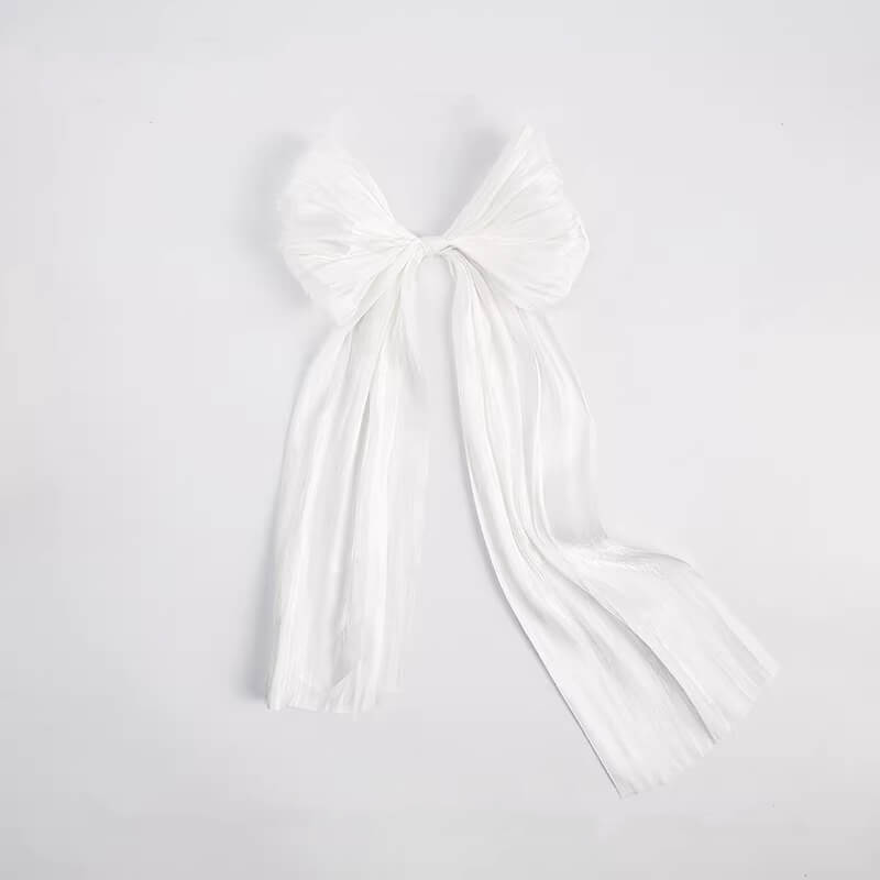 Pearl Organza Bow Flower Ribbon for Bouquets Floral Supplies for Fresh Flowers & Flower Arrangement Supplies, 7.9 Inch*1.3 Yard - 2 Ribbons
