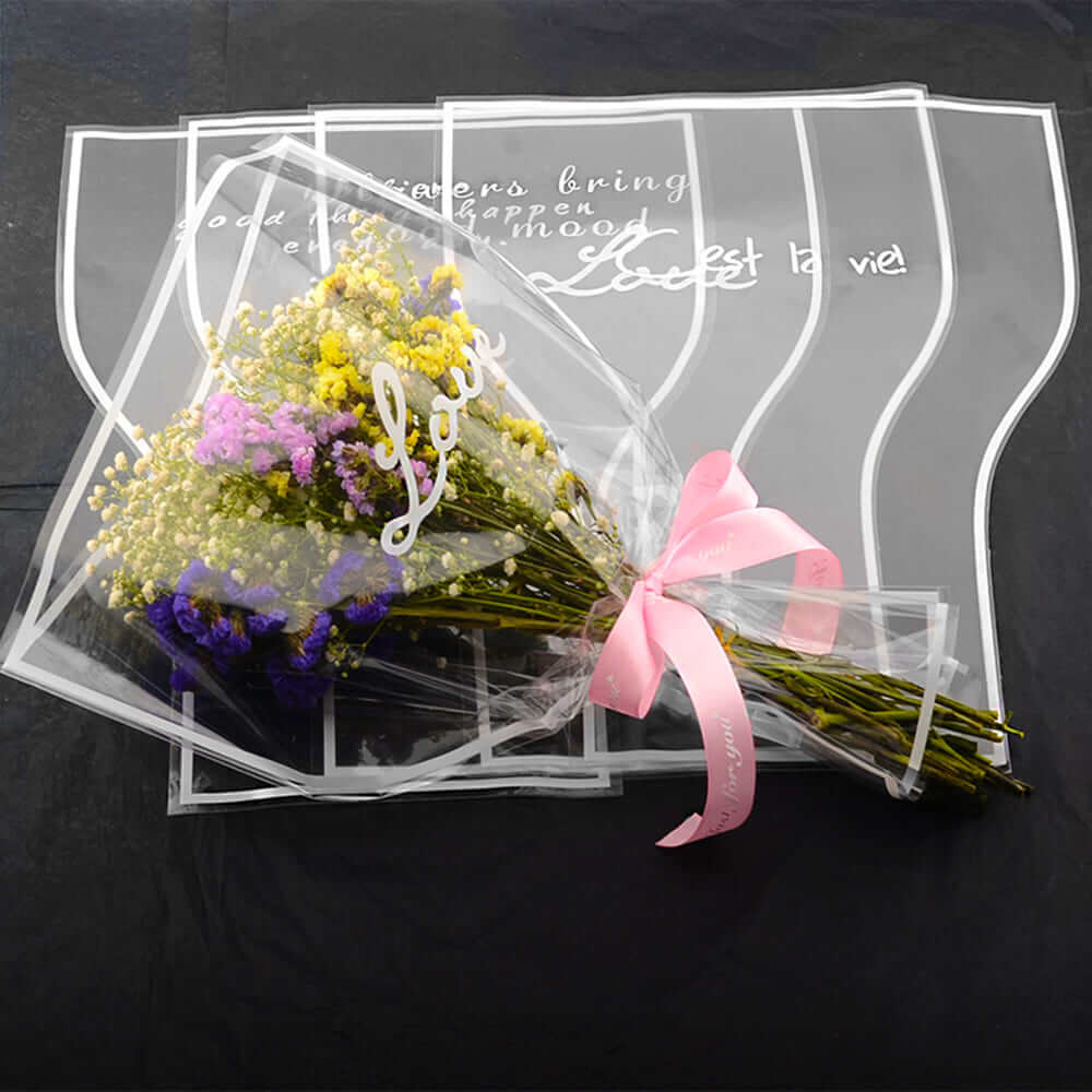    clear-flower-bags
