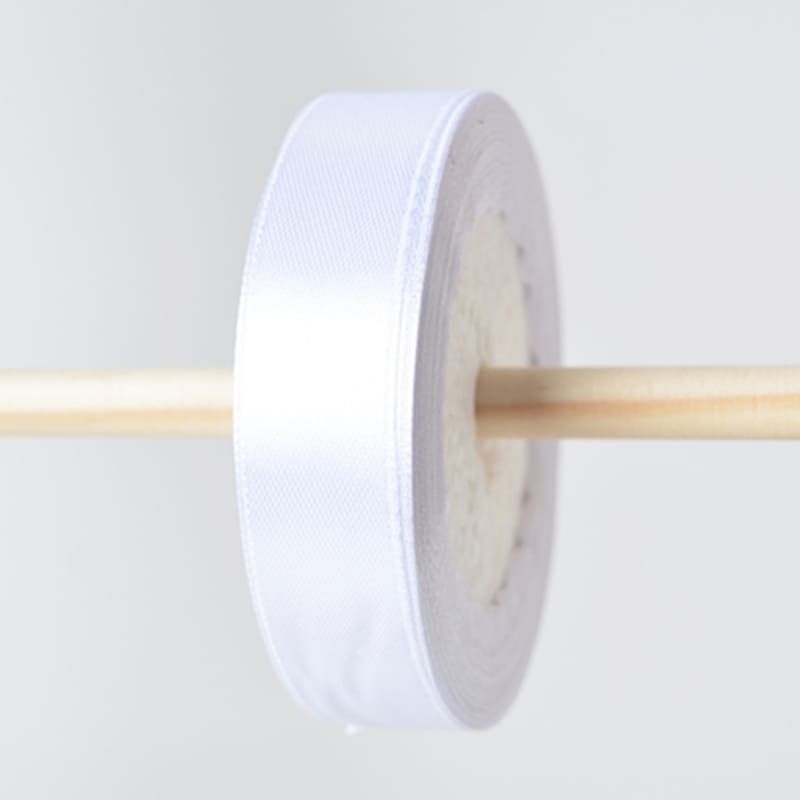 Korean Floral Satin Ribbon Roll, 0.8 inch x 25 yards