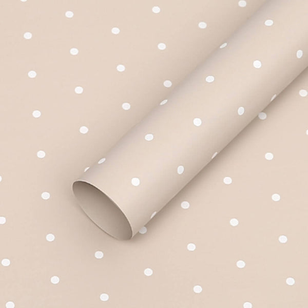 Polka Dots Korean Style Waterproof Flower Wrapping Paper, 23.6*23.6 Inch,  20 Sheets