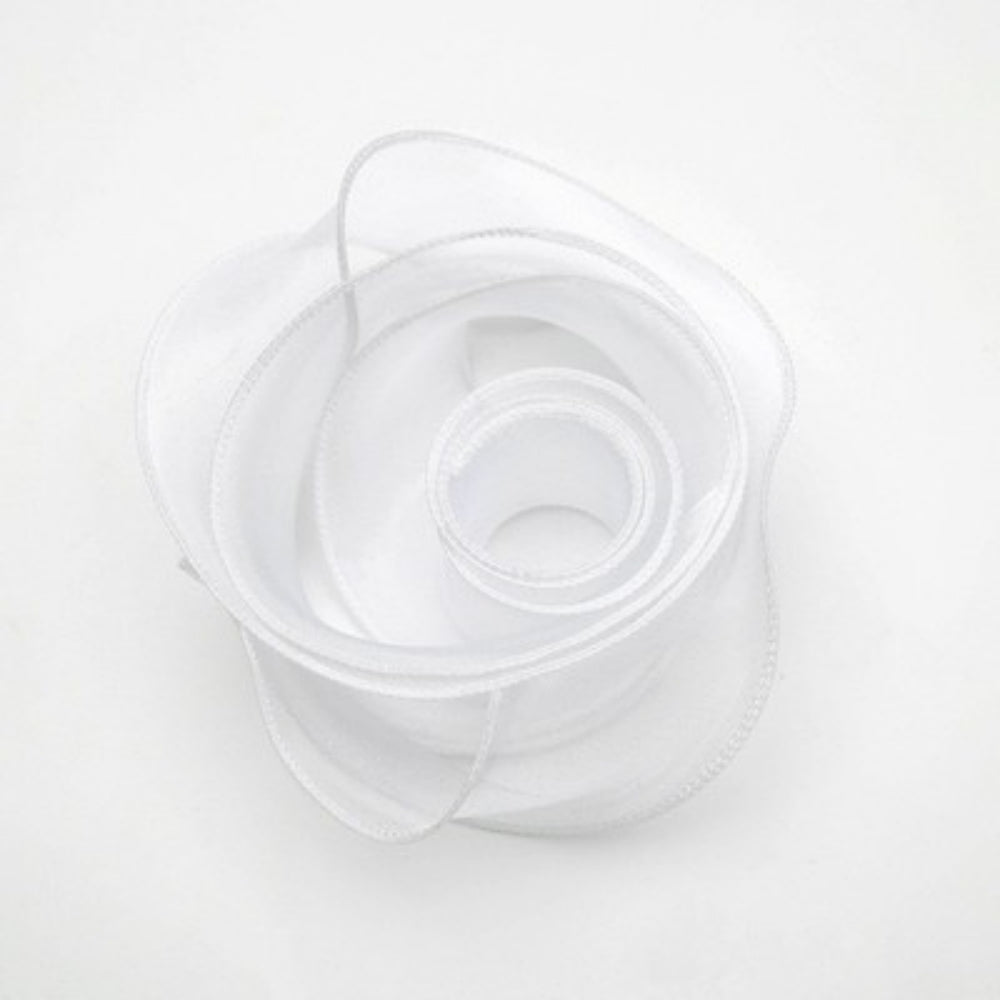 Catch-End Organza Fishtail Gift Ribbon, 1.6 Inch x 10 Yards, 1 Roll