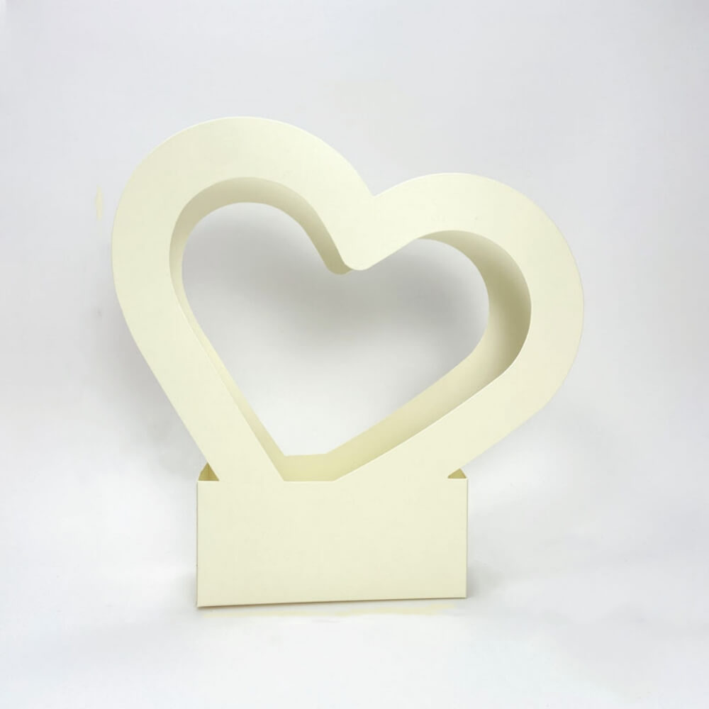 Waterproof Heart-Shaped Creative Bouquet Flower Bags with Handles,11.6 x 2.9 x 11.8 Inches - 10 Pcs