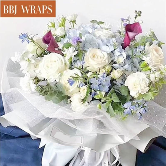 DIY Jacquard Net Mesh Floral Wrapping for Korean Flower Bouquets – Susan  Flowers