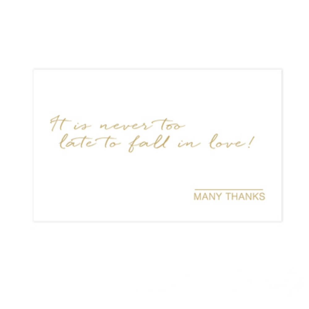 Gilding Greeting Gift Cards for Flower Gift Packaging, 3.5 x 2.2 Inch - 40 Sheets
