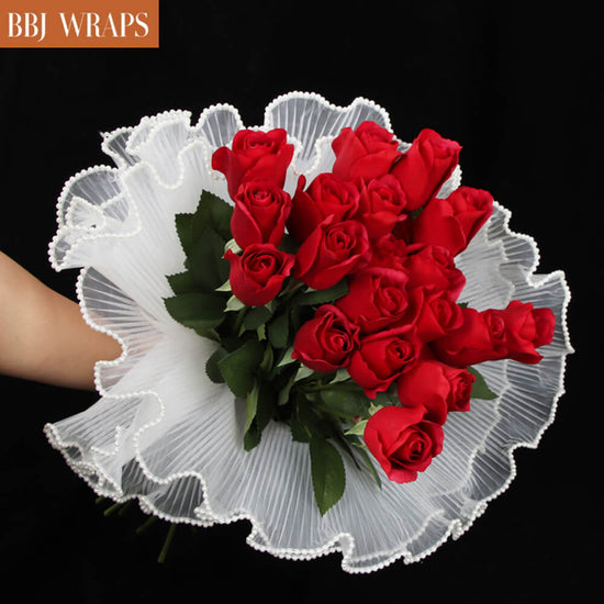 Bbj Wraps Korean Cotton Wrapping Flower Paper Non-Woven Waterproof Floral Bouquet Wraps Packaging Tissue Paper for Florist Supplies, 22.8x22.8 inch