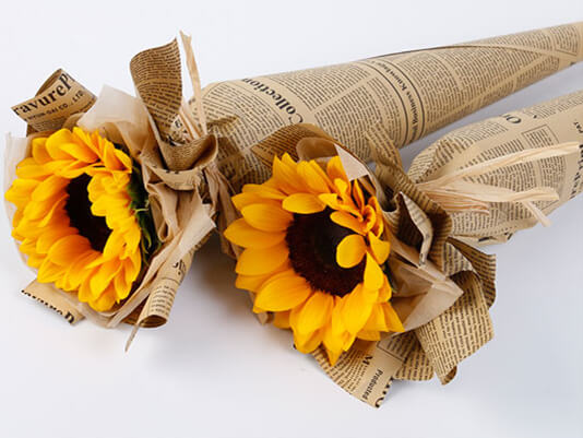 flowers-wrapped-in-newspaper