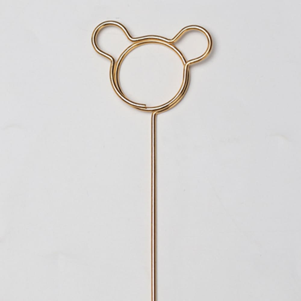 Gilding Metal Card Holder Sticks for Flower Bouquets, 13.6 Inch - 10 PCS