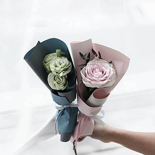  BBJ WRAPS Flower Wrapping Paper Floral Bouquet Wraps for Gift  Packaging 20 Sheets 23.6x23.6 Inch (Black) : Health & Household