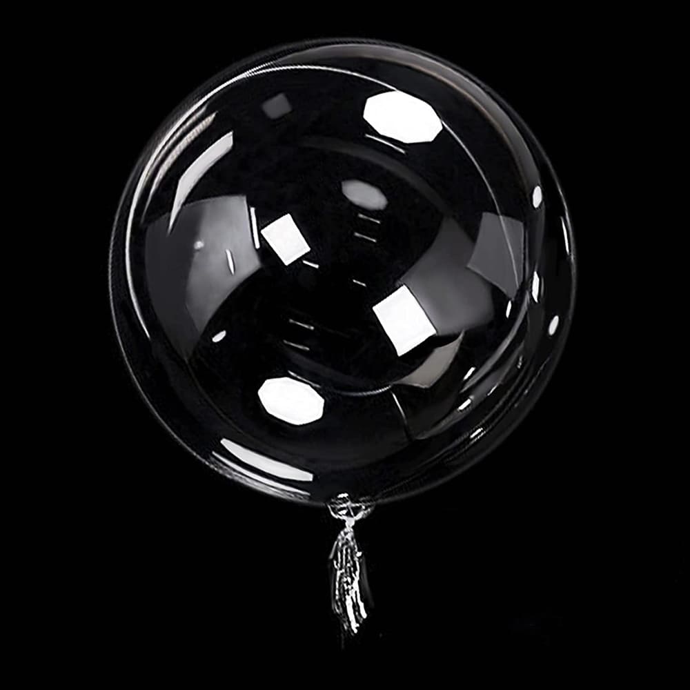 Round Clear Bobo Balloon for Flower Stuffing, 12/20/24 Inch - 20 Counts