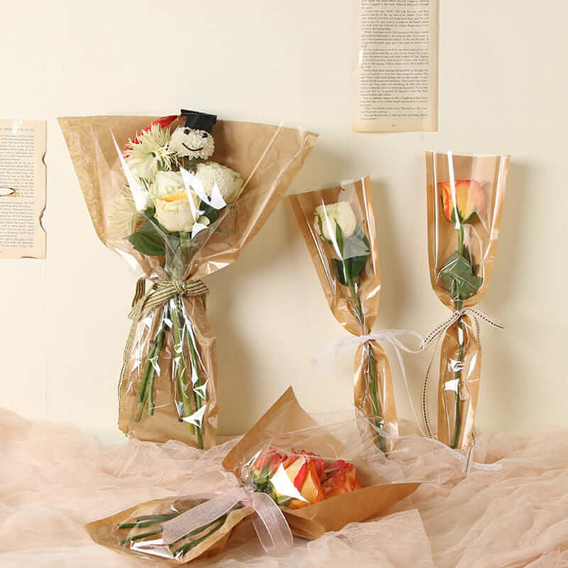    single-rose-sleeve-bouquet-bags