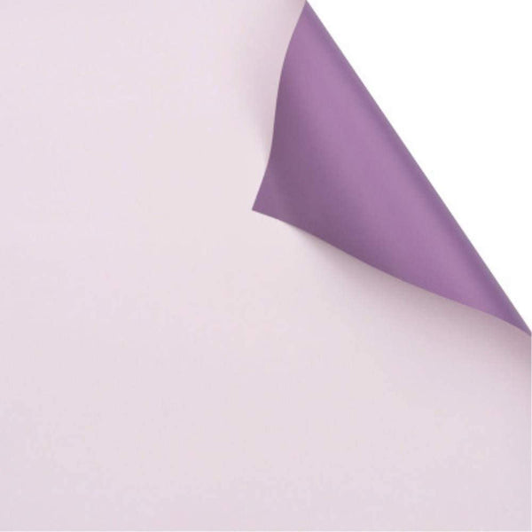 Unique Bargains Flower Wrapping Paper 30ft Floral Bouquet Waterproof Packaging Cotton for Wedding Party Purple