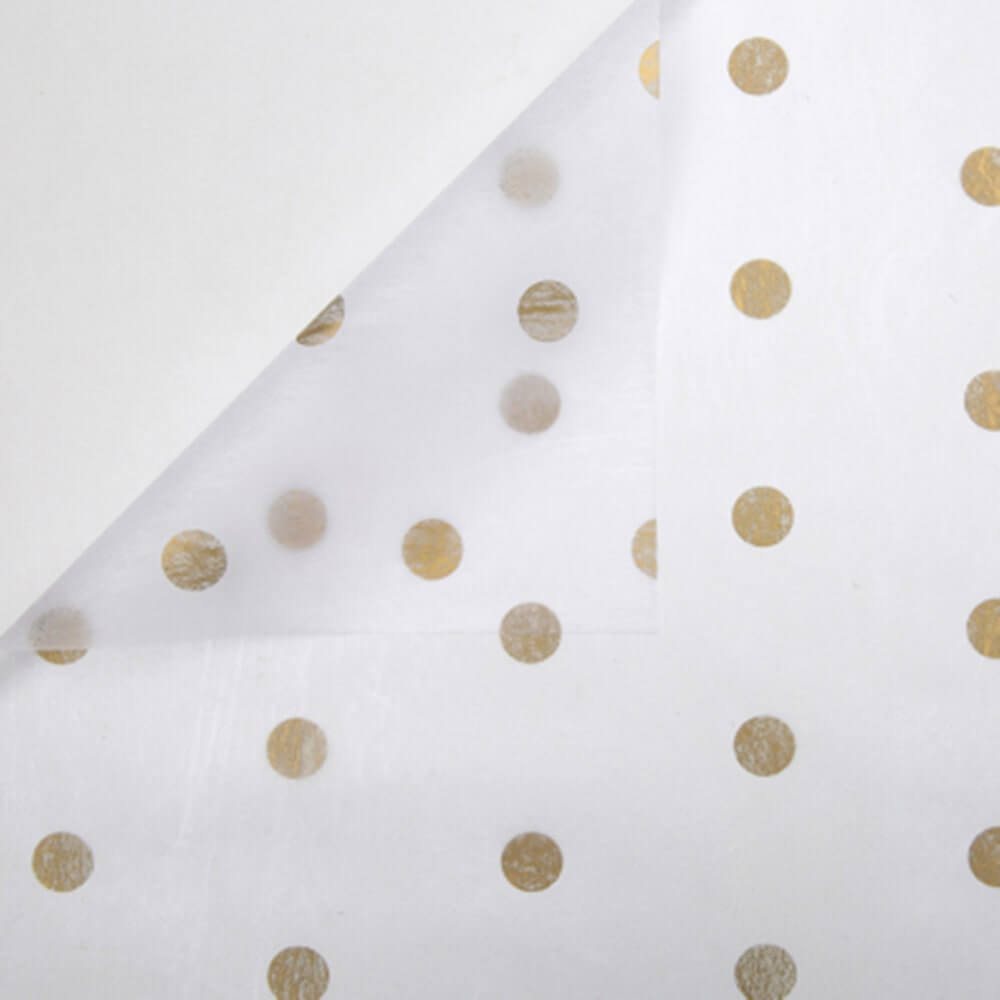 Polka Dots Double Sided Waterproof Floral Wrapping Paper, 23.6x23.6 Inch -  20 Sheets