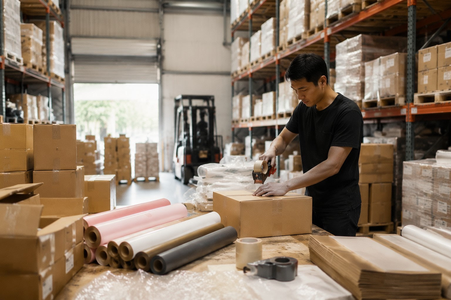 Wholesale warehouse packing