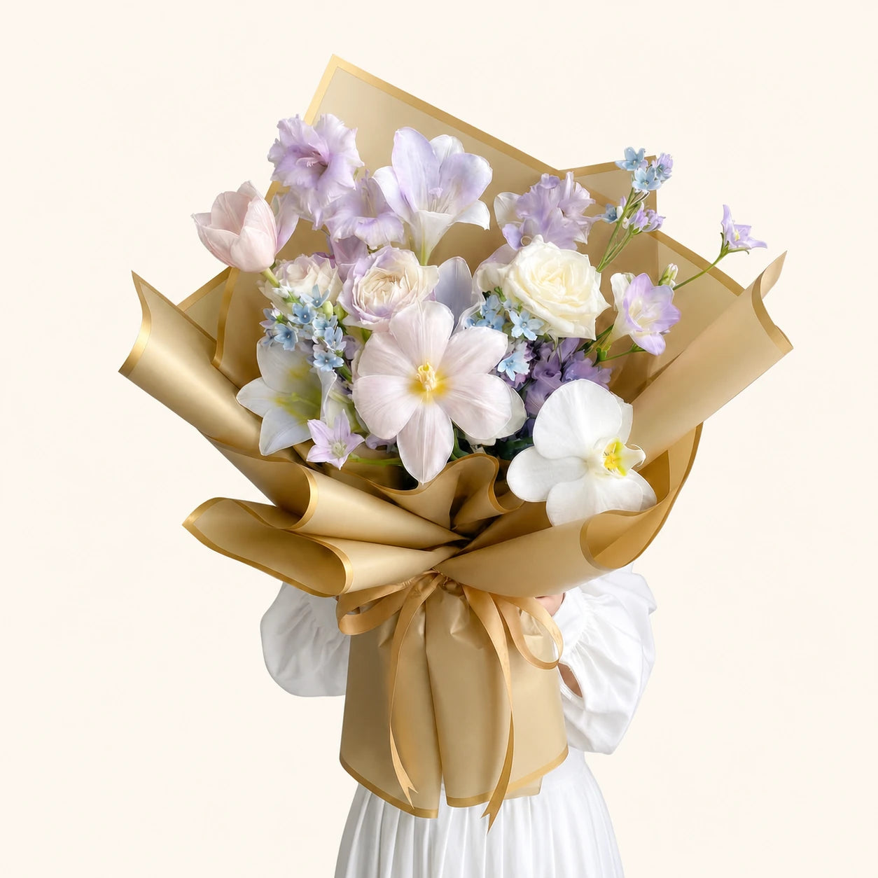 Waterproof wrapping paper bouquet
